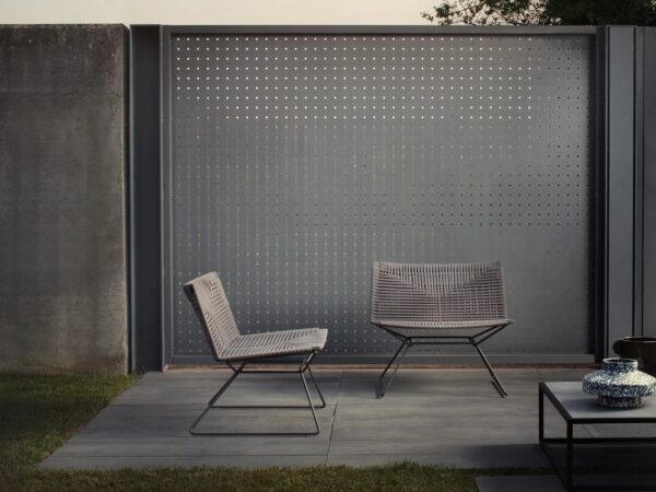 Mit Kufengestell Lounge Gartensessel aus Seil | MDF Italia | Neil - Image 10