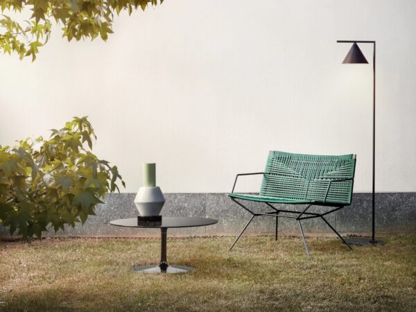Mit Kufengestell Lounge Gartensessel aus Seil | MDF Italia | Neil - Image 9
