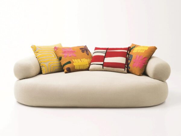 Sofa aus Leinen mit abnehmbarem Bezug | Paola Lenti