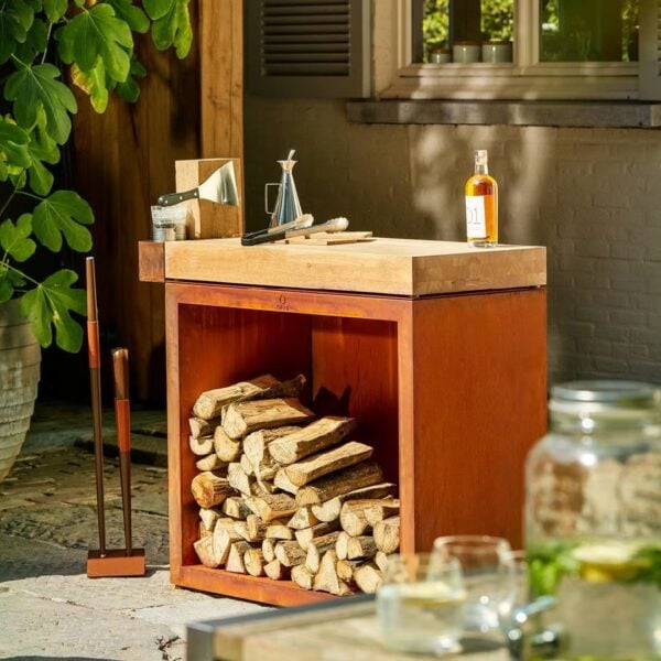 Holzkorb / Küchenelement aus Corten™ | OFYR | OFYR Butcher Blocks - Image 2