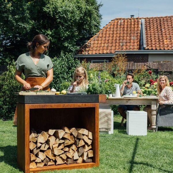 Holzkorb / Küchenelement aus Corten™ | OFYR | OFYR Butcher Blocks - Image 2