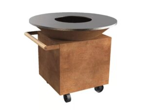 Holz- Gartengrill aus Corten™ mit Rollen | OFYR | OFYR Classic PRO+