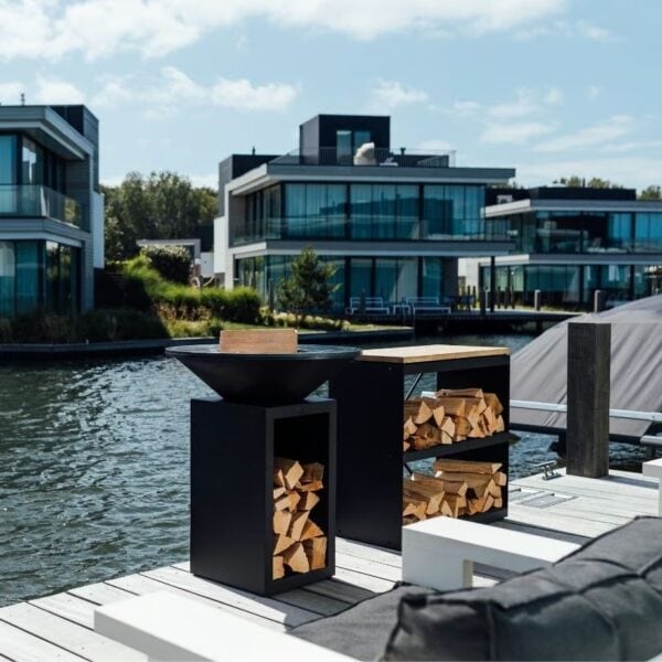 Holz- Gartengrill aus pulverbeschichtetem Stahl | OFYR | OFYR Classic Storage - Image 3