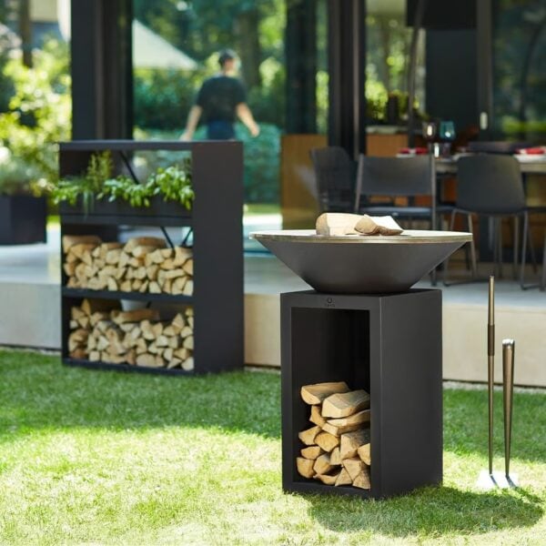 Holz- Gartengrill aus pulverbeschichtetem Stahl | OFYR | OFYR Classic Storage - Image 2