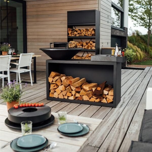 Holz- Gartengrill aus pulverbeschichtetem Stahl | OFYR | OFYR Island - Image 2