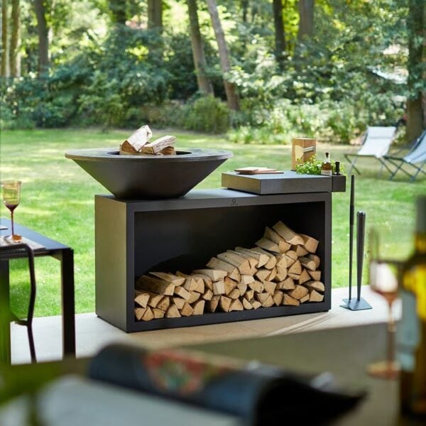 Holz- Gartengrill aus pulverbeschichtetem Stahl | OFYR | OFYR Island - Image 2