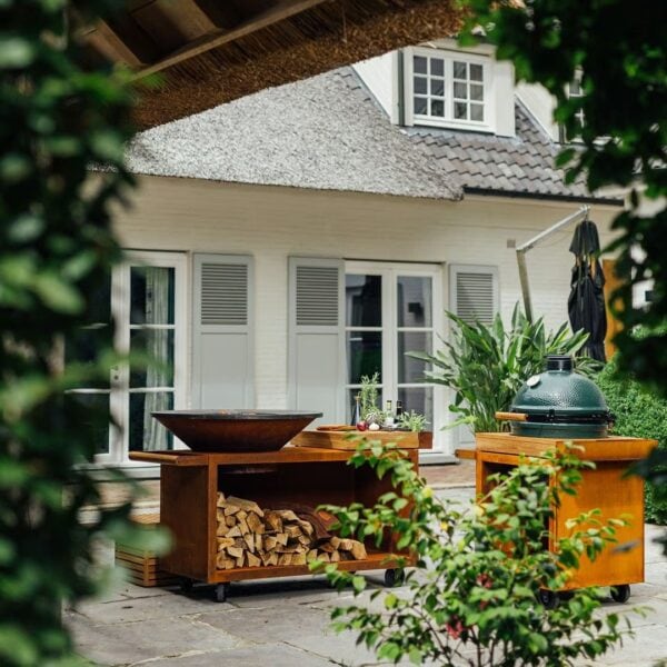 Holz- Gartengrill aus Corten™ mit Rollen | OFYR | OFYR Island PRO - Image 5