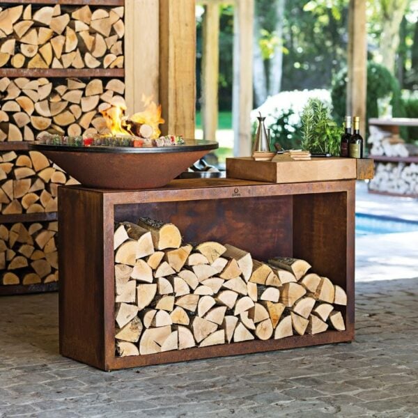 Holz- Gartengrill aus Corten™ | OFYR | OFYR Island - Image 2