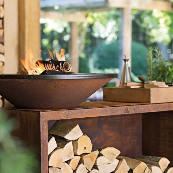 Holz- Gartengrill aus Corten™ | OFYR | OFYR Island - Image 4