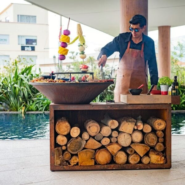 Holz- Gartengrill aus Corten™ | OFYR | OFYR Island - Image 5