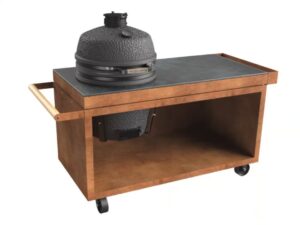 Gartengrill aus Corten™ mit Rollen | OFYR | OFYR Kamado Table PRO