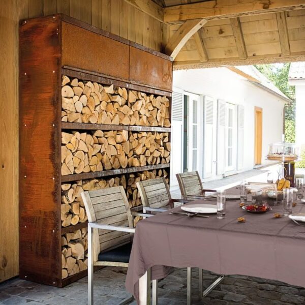 Holzkorb aus Corten™ | OFYR | OFYR Wood Storages - Image 2