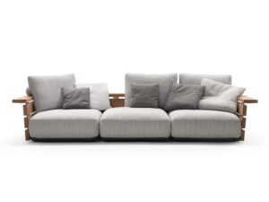 Garten Anbausofa aus Stoff | Flexform