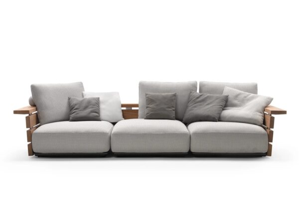 Garten Anbausofa aus Stoff | Flexform