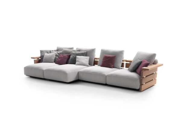 Garten Anbausofa aus Stoff | Flexform - Image 8