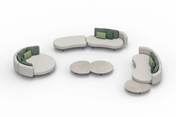 Rundes Loungebett aus Stoff | Royal Botania | Organix Lounge - Image 14