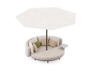 Rundes Loungebett aus Stoff | Royal Botania | Organix Lounge