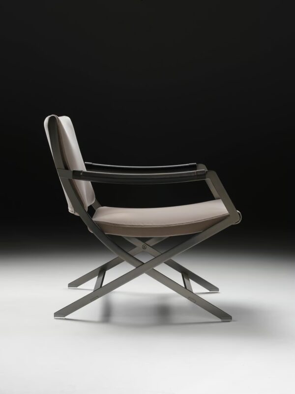 Loungesessel aus Leder mit Armlehnen | Flexform - Image 4