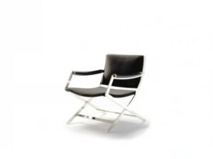 Loungesessel aus Leder mit Armlehnen | Flexform