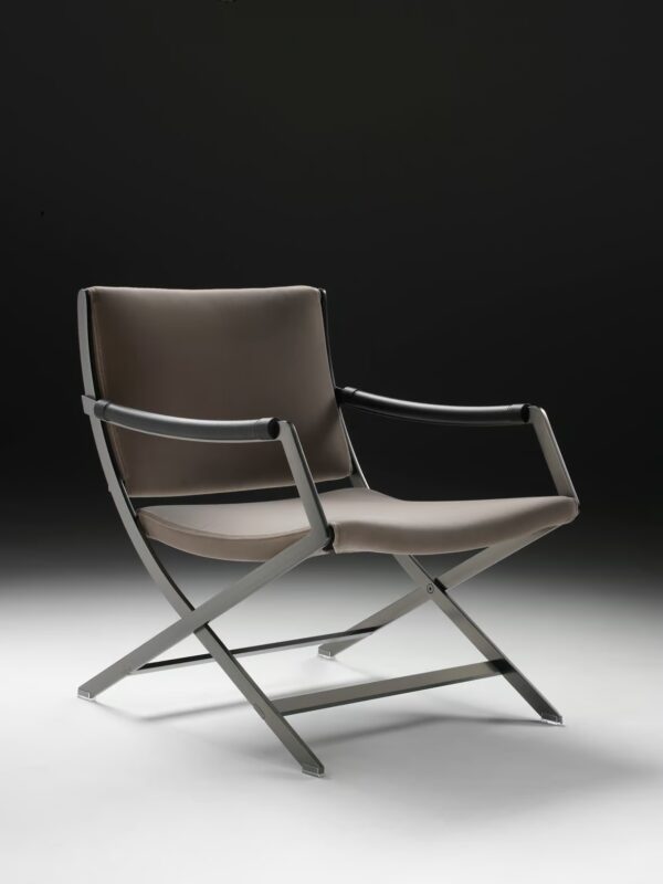 Loungesessel aus Leder mit Armlehnen | Flexform - Image 5
