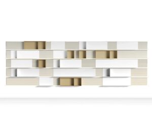 Offenes modulares Bücherregal aus Aluminium strangpresst | MDF Italia