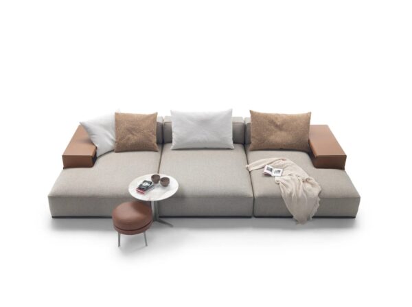 Sofa aus Stoff mit integriertem Zeitungsständer | Flexform | Perry - Image 12