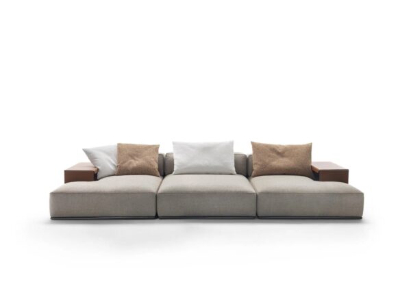 Sofa aus Stoff mit integriertem Zeitungsständer | Flexform | Perry - Image 11