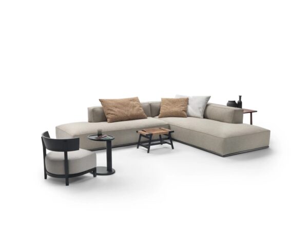 Sofa aus Stoff mit integriertem Zeitungsständer | Flexform | Perry - Image 9