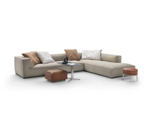 Sofa aus Stoff mit integriertem Zeitungsständer | Flexform | Perry - Image 4