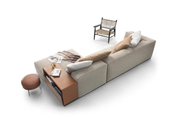Sofa aus Stoff mit integriertem Zeitungsständer | Flexform | Perry - Image 6