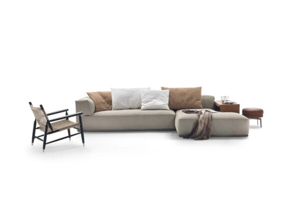 Sofa aus Stoff mit integriertem Zeitungsständer | Flexform | Perry - Image 5