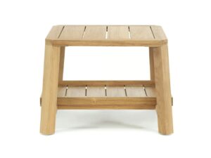 Garten-Beistelltisch aus Holz mit Tablett | Ethimo | Petit club