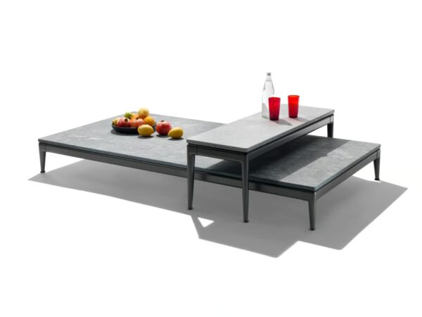 Rechteckiger Couchtisch aus Stein | Flexform | Pico Outdoor