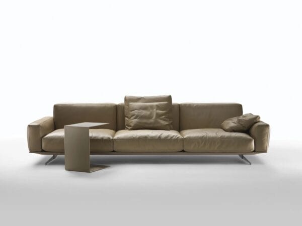 Rechteckiger Couchtisch aus gegerbtem Leder | Flexform - Image 2