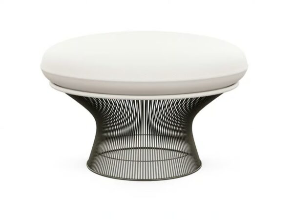Gepolstertes Fussbank aus Stahl | Knoll | Platner - Image 4