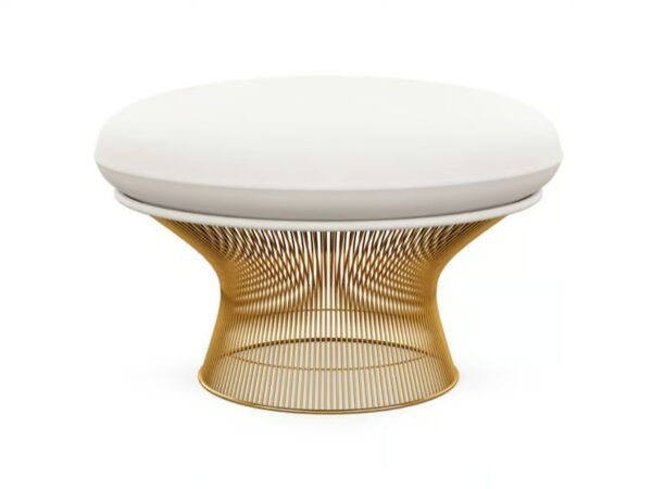 Gepolstertes Fussbank aus Stahl | Knoll | Platner - Image 5