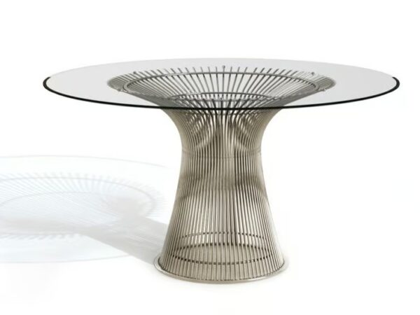Runder Tisch aus Stahl und Glas | Knoll | Platner - Image 2