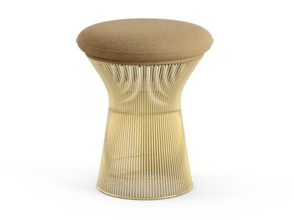 Niedriger Hocker aus Stahl | Knoll | Platner - Image 2