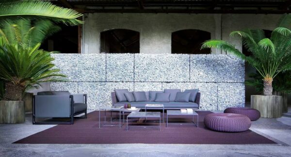 Gepolsterter Gartensessel mit abnehmbarem Bezug mit Armlehnen | Paola Lenti | Portofino - Image 4