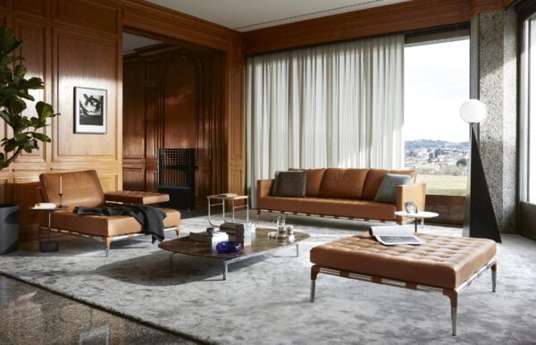 Kapitoniertes Sofa aus Leder | Cassina | Living - Image 8