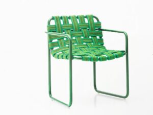 Gartenstuhl aus pulverbeschichtetem Aluminium mit Armlehnen | Paola Lenti | Baleari