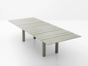 Rechteckiger Gartentisch aus Zement | Paola Lenti