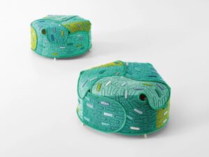 Sitzpouf für den Außenbereich aus Stoff | Paola Lenti | Hana-arashi