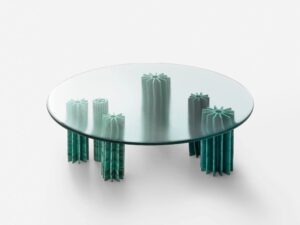 Runder Garten-Beistelltisch aus Glas | Paola Lenti