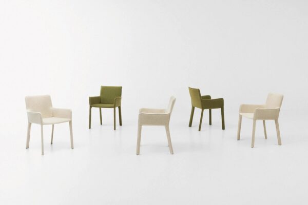 Stuhl aus Stoff mit Armlehnen | Paola Lenti - Image 2