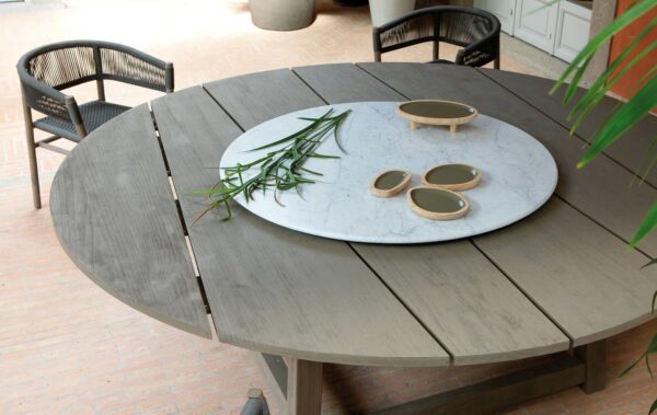 Runder Tisch aus Teakholz Lazy Susan | Ethimo | Rafael - Image 7