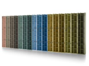 Raumteiler modulares Bücherregal aus Holzfaser | MDF Italia | Random