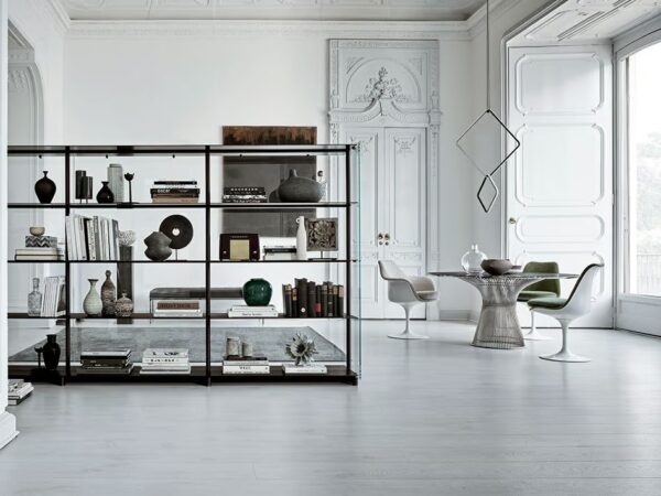Modulares Bücherregal aus Aluminium und Glas | Knoll - Image 3