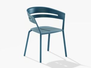 Stapelbarer Gartenstuhl aus Aluminium mit Armlehnen | FAST | Ria