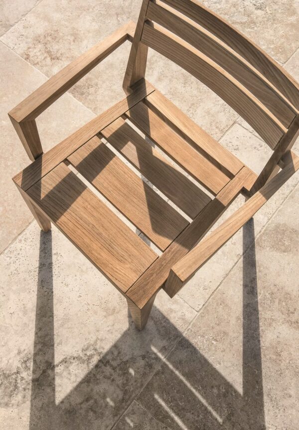 Gartenstuhl aus Teakholz mit Armlehnen | Ethimo | Ribot - Image 6